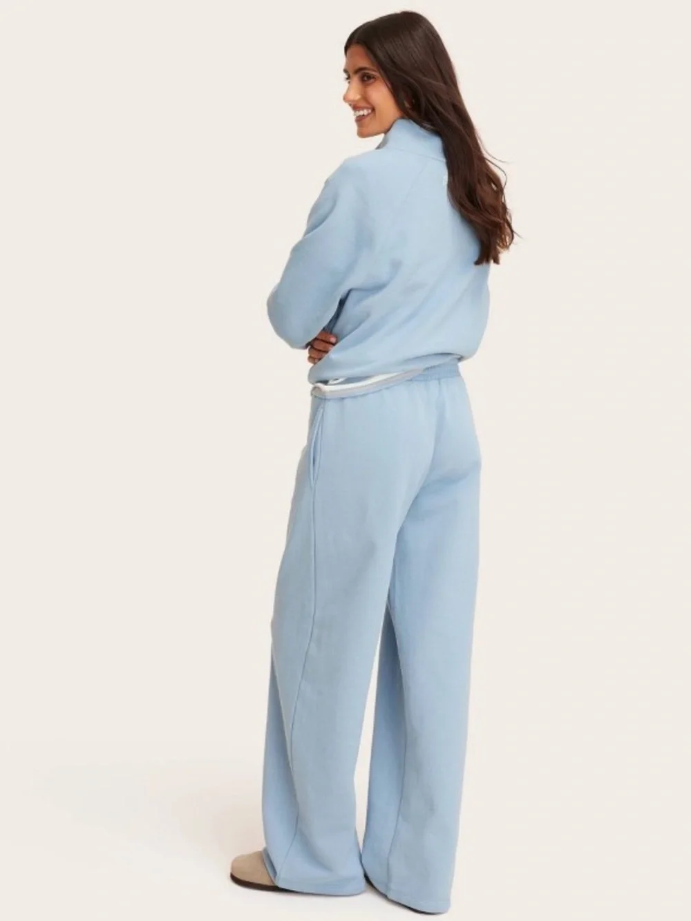High-Rise Boxer Sweatpants - Parke x Target Light Blue NEW - Picture 2 of 3